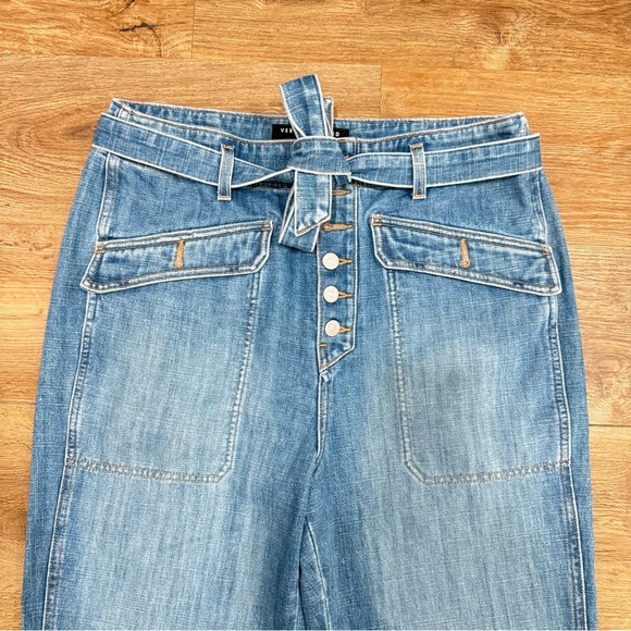Veronica Beard Rinley‎ Cropped Straight Leg High Rise Durango Jeans Size 32 - Picture 4 of 9